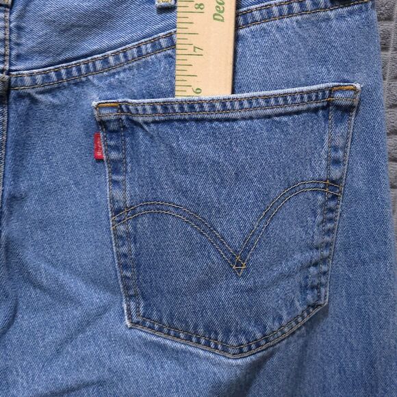 Levis 501 Light Wash Jeans 38x30 VTG 90s Retro Button Fly Distressed Grunge Work - Picture 9 of 16